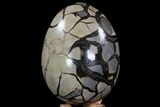 Bargain, Septarian Dragon Egg Geode - Black Crystals #71837-3